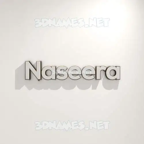 naseera in White Logo Warm style - 3D name wallpaper naseera in White Logo Warm style - 3D name wallpaper