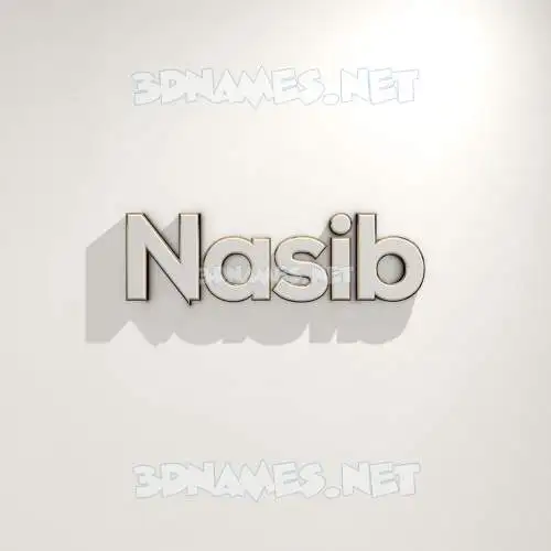 nasib in White Logo Warm style - 3D name wallpaper nasib in White Logo Warm style - 3D name wallpaper