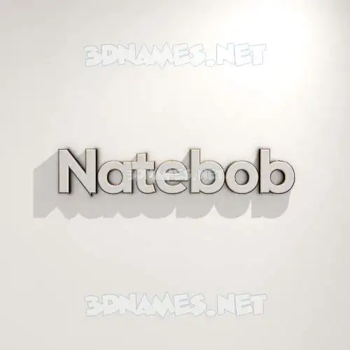 natebob in White Logo Warm style - 3D name wallpaper natebob in White Logo Warm style - 3D name wallpaper