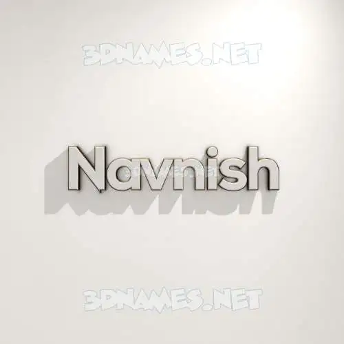 navnish in White Logo Warm style - 3D name wallpaper navnish in White Logo Warm style - 3D name wallpaper