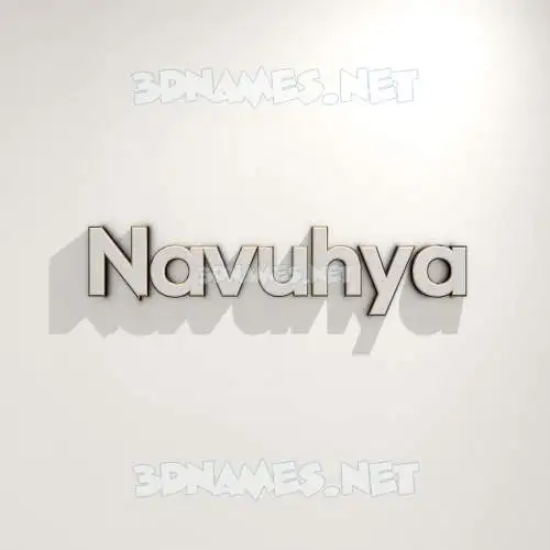 navuhya in White Logo Warm style - 3D name wallpaper navuhya in White Logo Warm style - 3D name wallpaper