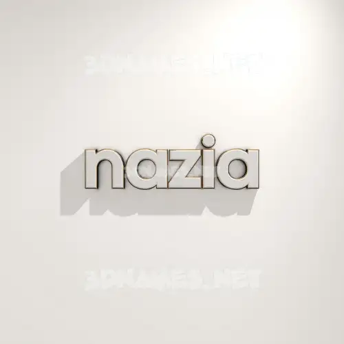 nazia in White Logo Warm style - 3D name wallpaper nazia in White Logo Warm style - 3D name wallpaper