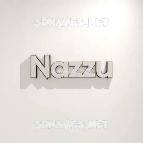 nazzu in White Logo Warm style - 3D name wallpaper nazzu in White Logo Warm style - 3D name wallpaper