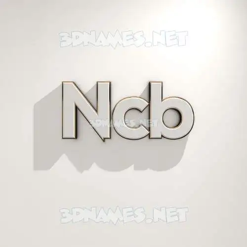 ncb in White Logo Warm style - 3D name wallpaper ncb in White Logo Warm style - 3D name wallpaper