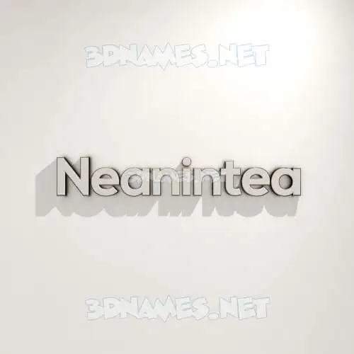 neanintea in White Logo Warm style - 3D name wallpaper neanintea in White Logo Warm style - 3D name wallpaper