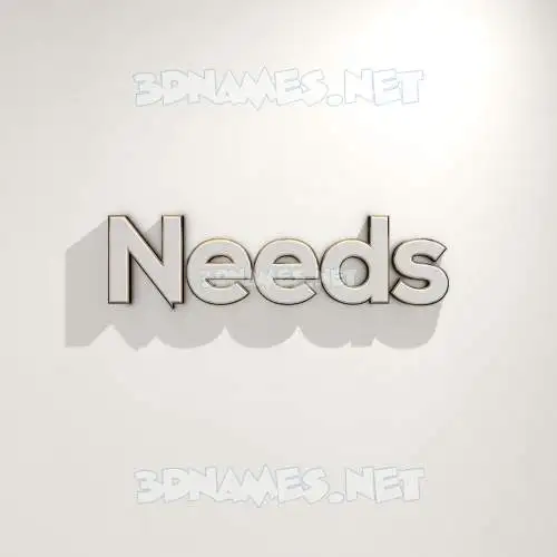 needs in White Logo Warm style - 3D name wallpaper needs in White Logo Warm style - 3D name wallpaper