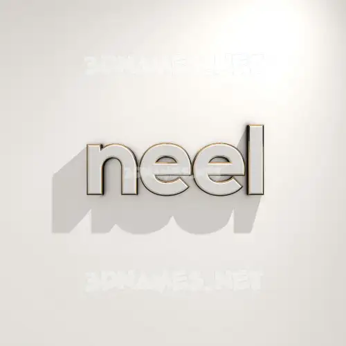 neel in White Logo Warm style - 3D name wallpaper neel in White Logo Warm style - 3D name wallpaper