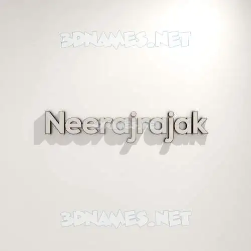 neerajrajak in White Logo Warm style - 3D name wallpaper neerajrajak in White Logo Warm style - 3D name wallpaper