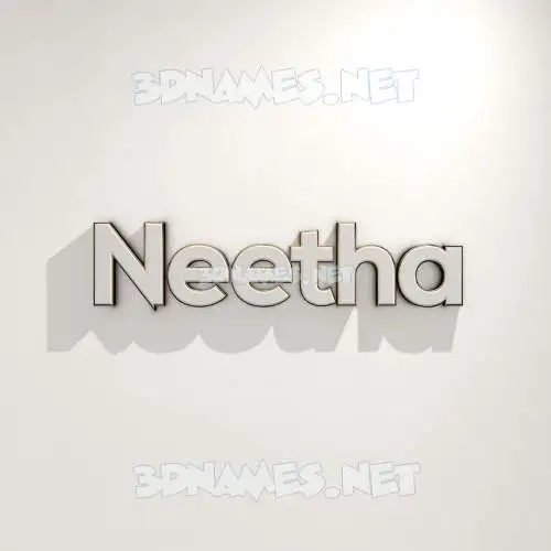 neetha in White Logo Warm style - 3D name wallpaper neetha in White Logo Warm style - 3D name wallpaper
