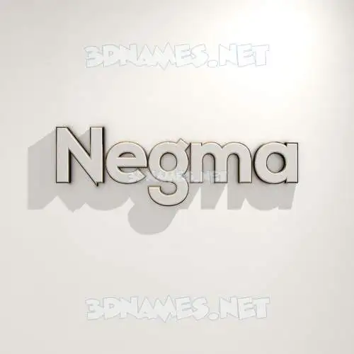 negma in White Logo Warm style - 3D name wallpaper negma in White Logo Warm style - 3D name wallpaper