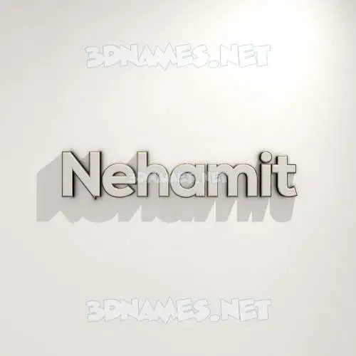 nehamit in White Logo Warm style - 3D name wallpaper nehamit in White Logo Warm style - 3D name wallpaper