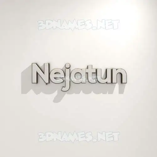 nejatun in White Logo Warm style - 3D name wallpaper nejatun in White Logo Warm style - 3D name wallpaper