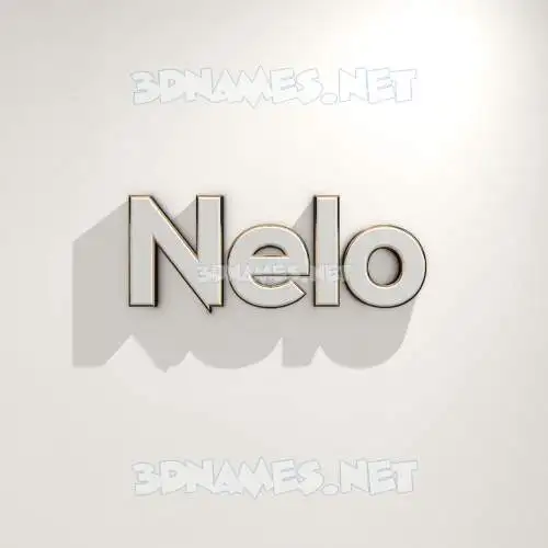 nelo in White Logo Warm style - 3D name wallpaper nelo in White Logo Warm style - 3D name wallpaper