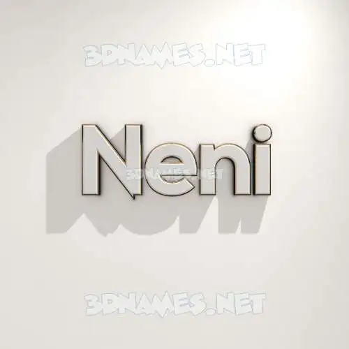 neni in White Logo Warm style - 3D name wallpaper neni in White Logo Warm style - 3D name wallpaper