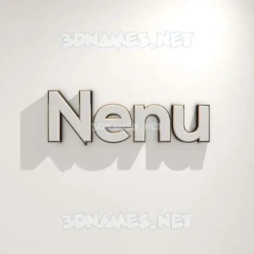 nenu in White Logo Warm style - 3D name wallpaper nenu in White Logo Warm style - 3D name wallpaper