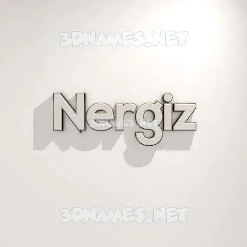 nergiz in White Logo Warm style - 3D name wallpaper nergiz in White Logo Warm style - 3D name wallpaper