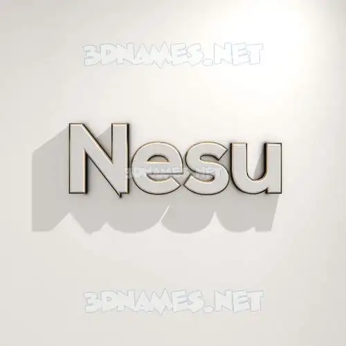 nesu in White Logo Warm style - 3D name wallpaper nesu in White Logo Warm style - 3D name wallpaper