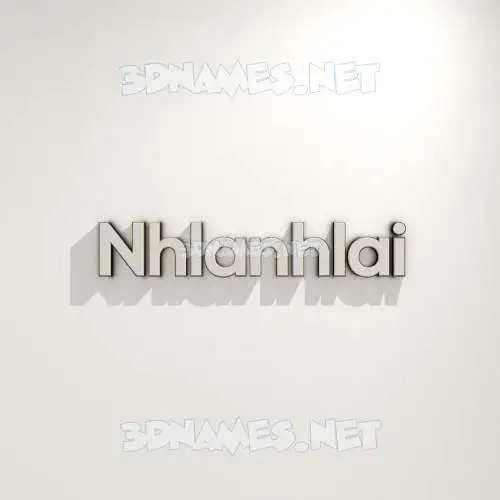 nhlanhlai in White Logo Warm style - 3D name wallpaper
