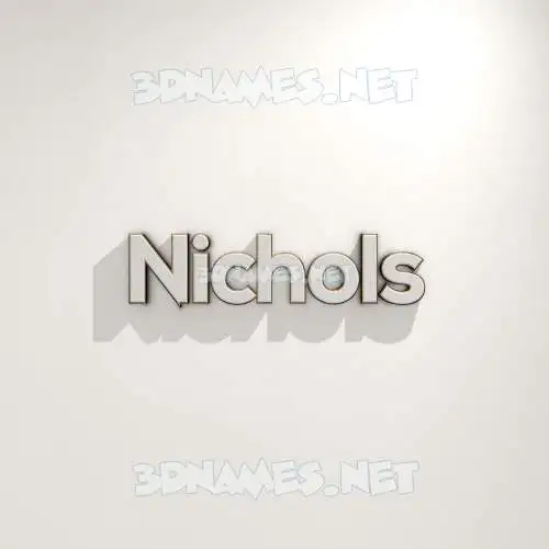 nichols in White Logo Warm style - 3D name wallpaper nichols in White Logo Warm style - 3D name wallpaper