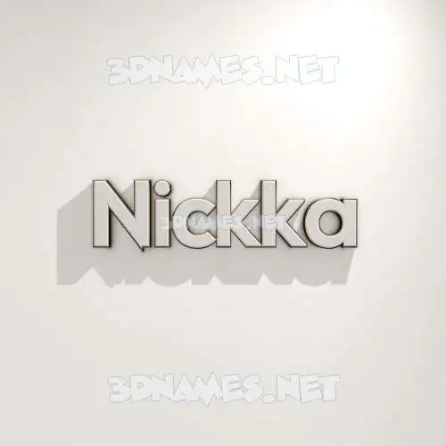 nickka in White Logo Warm style - 3D name wallpaper nickka in White Logo Warm style - 3D name wallpaper