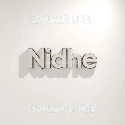 nidhe in White Logo Warm style - 3D name wallpaper nidhe in White Logo Warm style - 3D name wallpaper