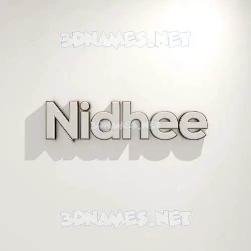 nidhee in White Logo Warm style - 3D name wallpaper nidhee in White Logo Warm style - 3D name wallpaper