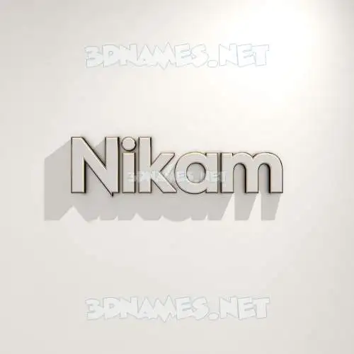 nikam in White Logo Warm style - 3D name wallpaper nikam in White Logo Warm style - 3D name wallpaper