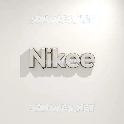 nikee in White Logo Warm style - 3D name wallpaper nikee in White Logo Warm style - 3D name wallpaper