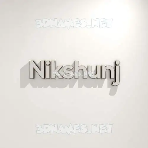 nikshunj in White Logo Warm style - 3D name wallpaper nikshunj in White Logo Warm style - 3D name wallpaper