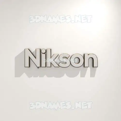 nikson in White Logo Warm style - 3D name wallpaper