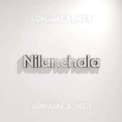 nilanchala in White Logo Warm style - 3D name wallpaper