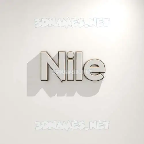 nile in White Logo Warm style - 3D name wallpaper nile in White Logo Warm style - 3D name wallpaper