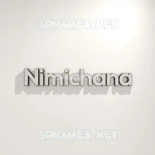 nimichana in White Logo Warm style - 3D name wallpaper nimichana in White Logo Warm style - 3D name wallpaper
