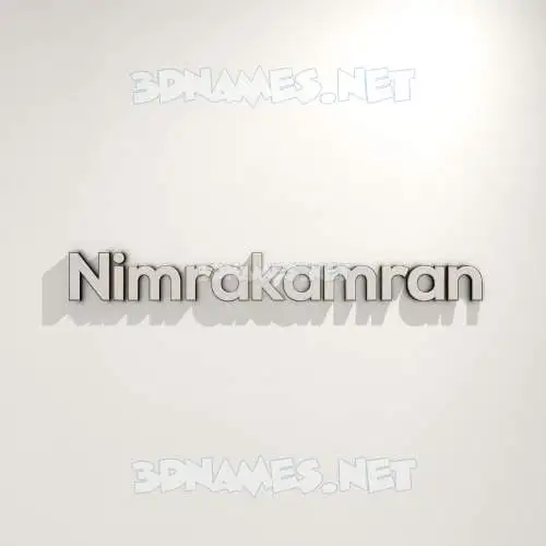 nimrakamran in White Logo Warm style - 3D name wallpaper nimrakamran in White Logo Warm style - 3D name wallpaper