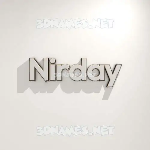 nirday in White Logo Warm style - 3D name wallpaper nirday in White Logo Warm style - 3D name wallpaper