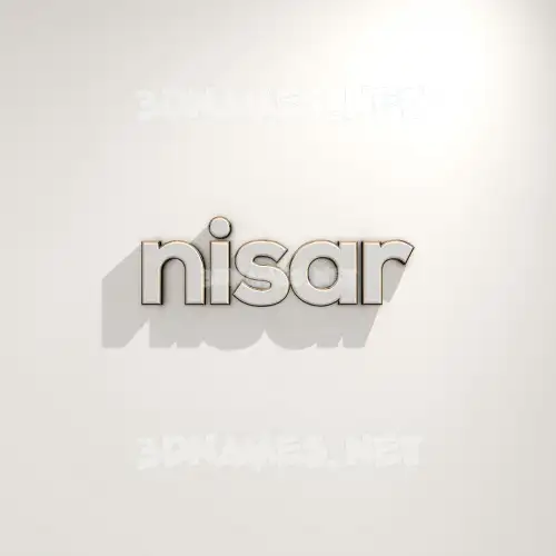 nisar in White Logo Warm style - 3D name wallpaper nisar in White Logo Warm style - 3D name wallpaper