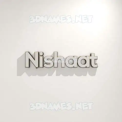 nishaat in White Logo Warm style - 3D name wallpaper nishaat in White Logo Warm style - 3D name wallpaper