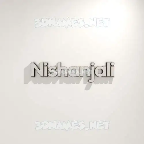 nishanjali in White Logo Warm style - 3D name wallpaper nishanjali in White Logo Warm style - 3D name wallpaper