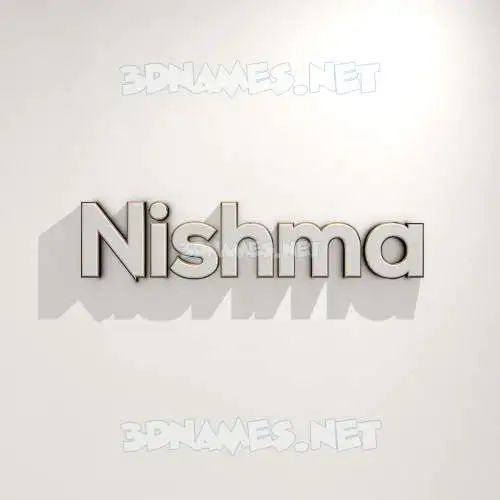 nishma in White Logo Warm style - 3D name wallpaper nishma in White Logo Warm style - 3D name wallpaper