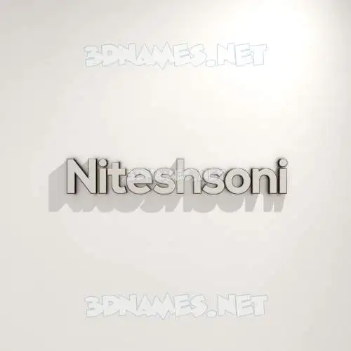 niteshsoni in White Logo Warm style - 3D name wallpaper niteshsoni in White Logo Warm style - 3D name wallpaper
