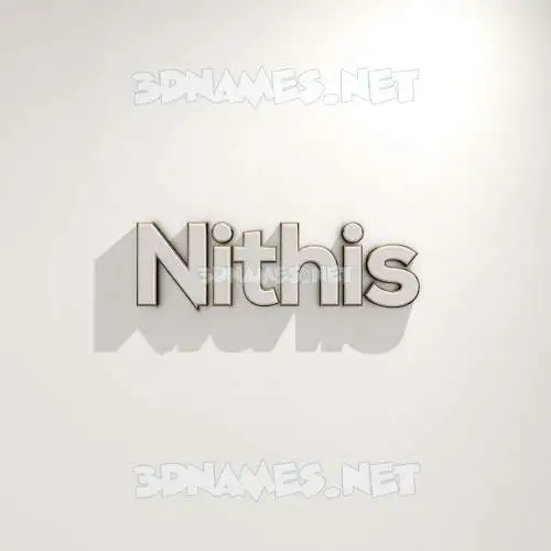 nithis in White Logo Warm style - 3D name wallpaper nithis in White Logo Warm style - 3D name wallpaper