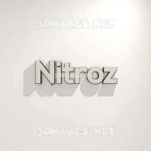 nitroz in White Logo Warm style - 3D name wallpaper nitroz in White Logo Warm style - 3D name wallpaper