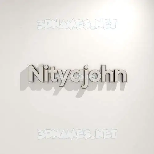 nityajohn in White Logo Warm style - 3D name wallpaper nityajohn in White Logo Warm style - 3D name wallpaper