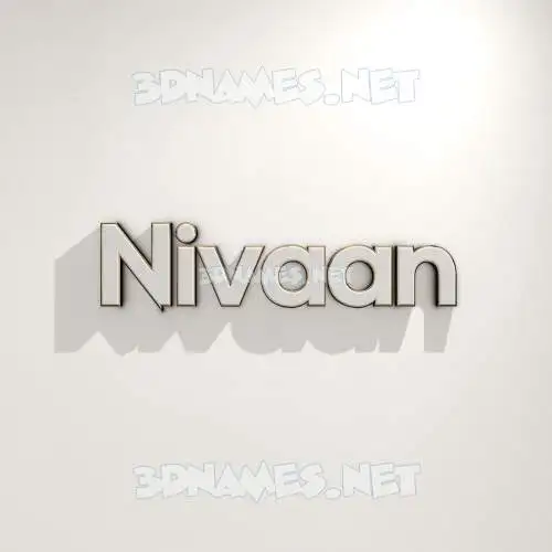 nivaan in White Logo Warm style - 3D name wallpaper nivaan in White Logo Warm style - 3D name wallpaper