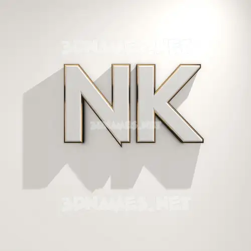 nk in White Logo Warm style - 3D name wallpaper nk in White Logo Warm style - 3D name wallpaper