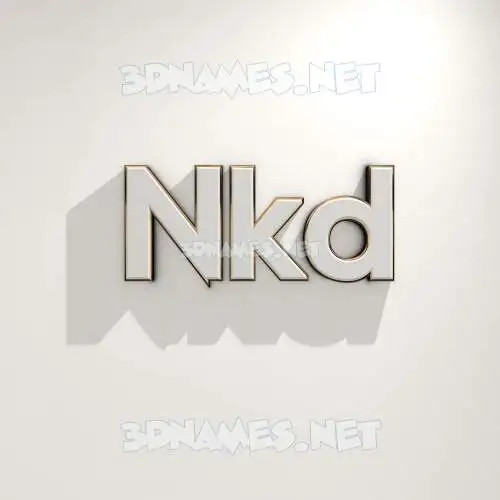 nkd in White Logo Warm style - 3D name wallpaper nkd in White Logo Warm style - 3D name wallpaper