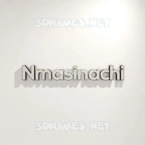 nmasinachi in White Logo Warm style - 3D name wallpaper