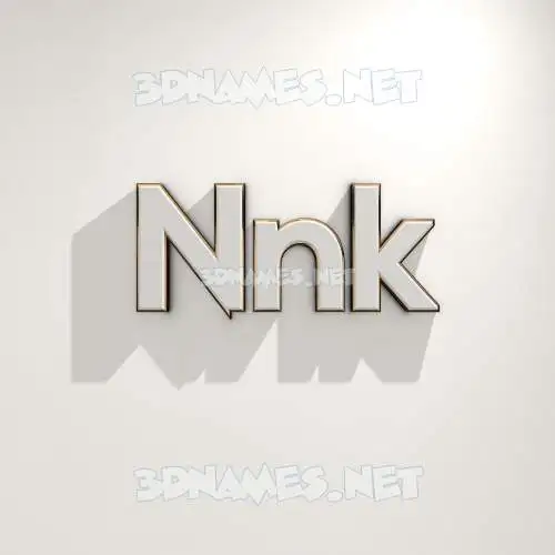 nnk in White Logo Warm style - 3D name wallpaper nnk in White Logo Warm style - 3D name wallpaper