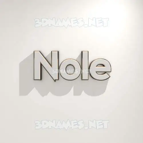 nole in White Logo Warm style - 3D name wallpaper nole in White Logo Warm style - 3D name wallpaper