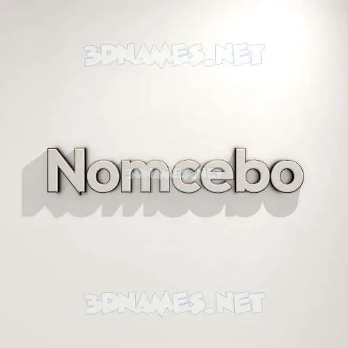 nomcebo in White Logo Warm style - 3D name wallpaper